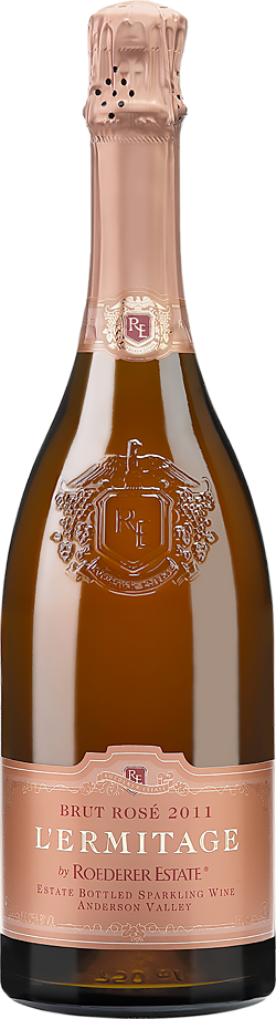 A bottle of L’Ermitage Rosé 2011